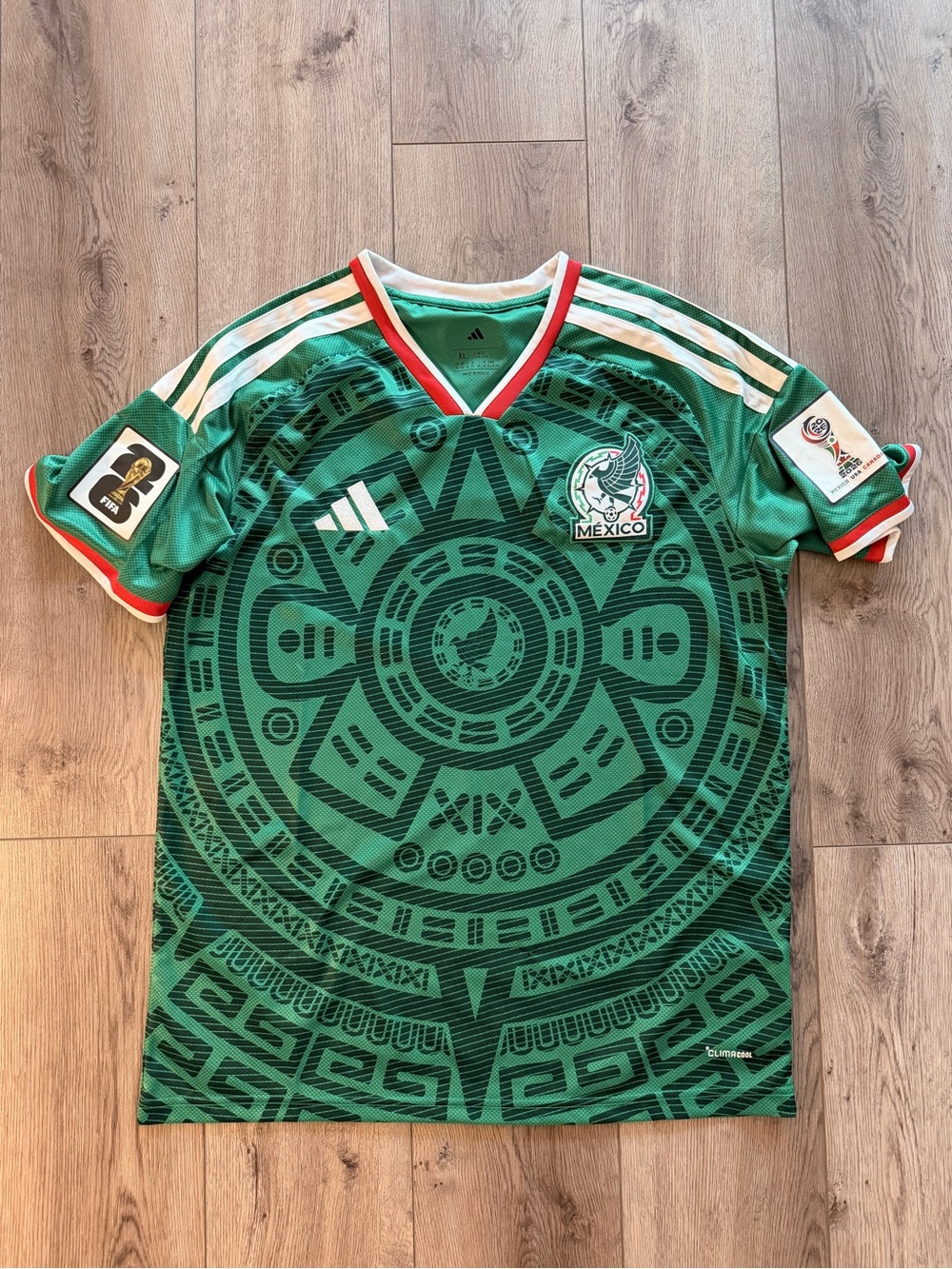 Mexico Green Aztec Soccer Jersey - Adidas